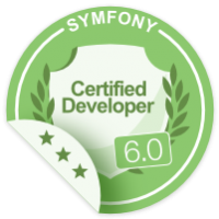 Symfony 4 Certified Developer Certificate Badge